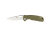 Нож Honey Badger Leaf M (HB1300) с зелёной рукоятью