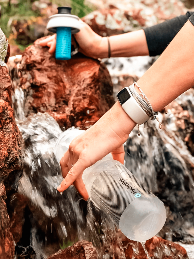 Бутылка для воды HYDRAPAK Clear Breakaway®  0,6L (BFA2005) графика Бутылка для воды HYDRAPAK Clear Breakaway®  0,6L (BFA2005) графика