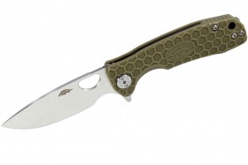 Нож Honey Badger Flipper M (HB1013) с зелёной рукоятью