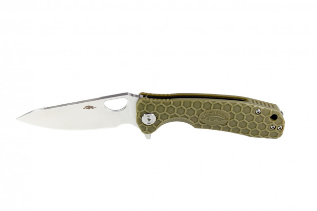 Нож Honey Badger Leaf L (HB1290) с зелёной рукоятью Нож Honey Badger Leaf L (HB1290) с зелёной рукоятью