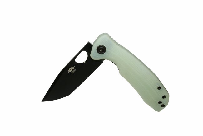 Нож Honey Badger Tanto 14C28N DLC G10 M Limited Edition (HB1277) чёрный, с белой рукоятью