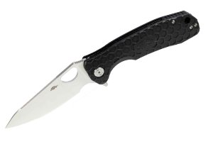 Нож Honey Badger Leaf M (HB1298) с чёрной рукоятью Нож Honey Badger Leaf M (HB1298) с чёрной рукоятью