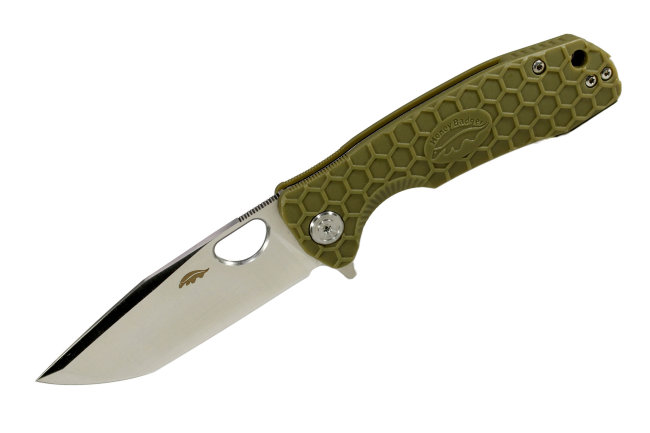 Нож Honey Badger Tanto D2 L (HB1402) с зелёной рукоятью