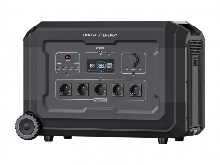 Портативная электростанция OmegaEnergy S3, 3072 Вт·ч, 3600 Вт