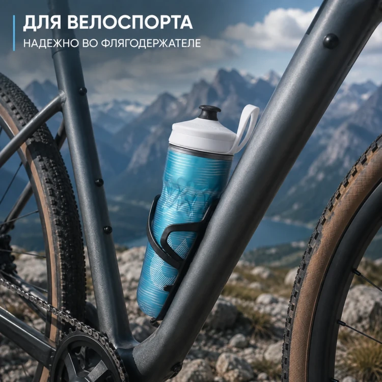 Бутылка HydraPak Polar Sport Pulse 600 мл голубая PSA20F16