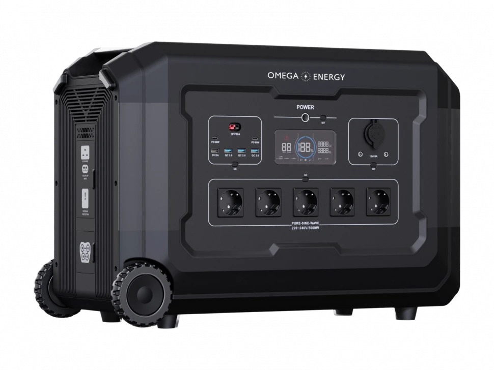 Портативная электростанция OmegaEnergy S5, 5040 Вт·ч, 5000 Вт