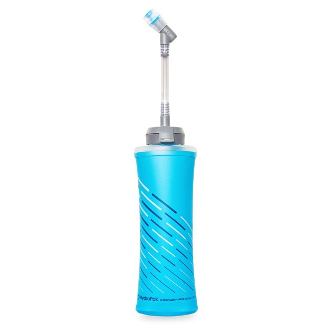 Мягкая бутылка для воды с трубкой Ultraflask Speed 0,6L Голубая (AH164)