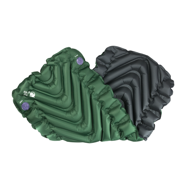 Надувной коврик KLYMIT Static V Junior (06SJGr02A) зелёный