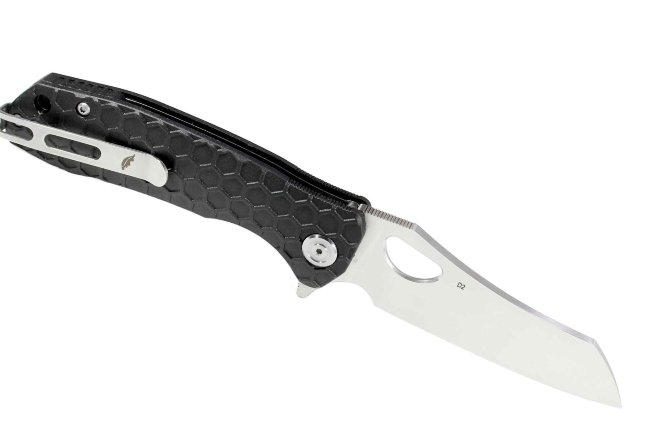 Нож Honey Badger Wharnclever D2 L (HB1104) с чёрной рукоятью