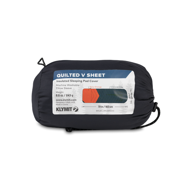 Чехол для надувного коврика KLYMIT Quilted V Sheet (13ICORSVC) серо-оранжевый Чехол для надувного коврика KLYMIT Quilted V Sheet (13ICORSVC) серо-оранжевый
