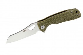 Нож Honey Badger Wharncleaver M (HB1040) с зелёной  рукоятью