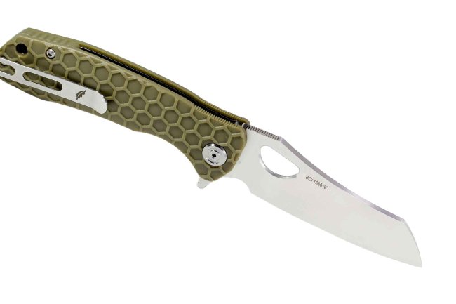 Нож Honey Badger Wharnclever M (HB1040) с зелёной рукоятью Нож Honey Badger Wharnclever M (HB1040) с зелёной рукоятью