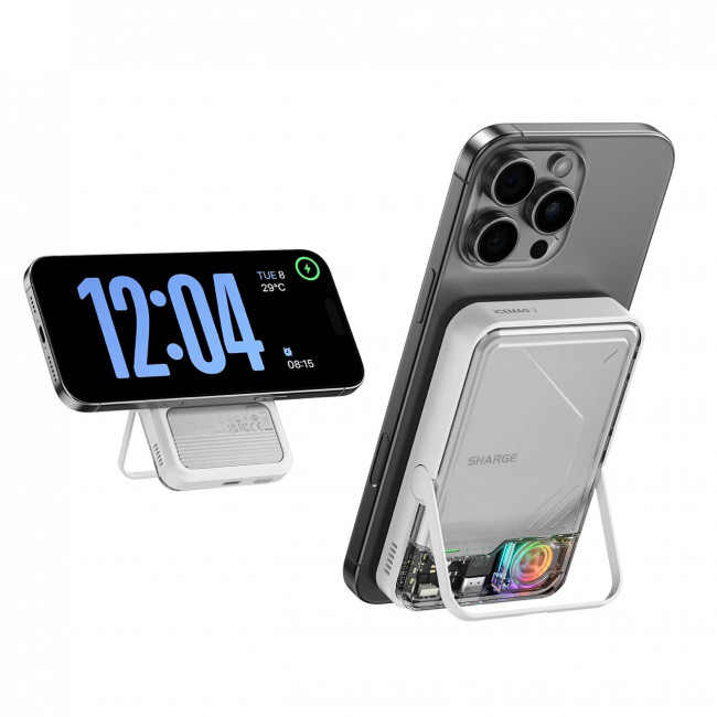 Магнитный портативный пауэрбанк SHARGE ICEMAG2 (M2) Магнитный портативный пауэрбанк SHARGE ICEMAG2 (M2)