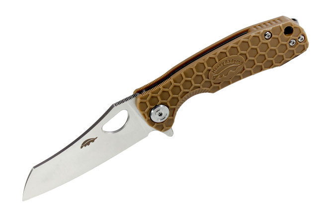 Нож Honey Badger Wharncleaver D2 L (HB1114) с песочной рукоятью