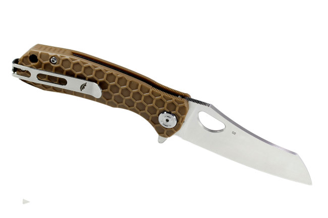 Нож Honey Badger Wharncleaver D2 L (HB1114) с песочной рукоятью Нож Honey Badger Wharncleaver D2 L (HB1114) с песочной рукоятью