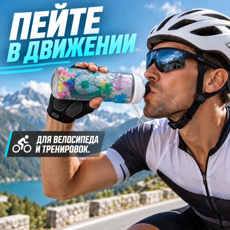 Бутылка HydraPak Polar Sport Splash 600 мл разноцветная PSA20D13