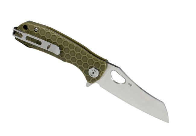 Нож Honey Badger Wharncleaver D2 L (HB1124) с зелёной рукоятью Нож Honey Badger Wharncleaver D2 L (HB1124) с зелёной рукоятью