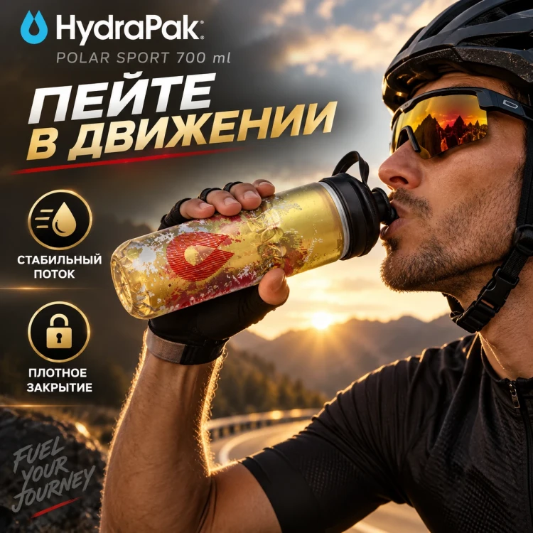 Бутылка HydraPak Polar Sport Splash 700 мл желтая PSB24D14