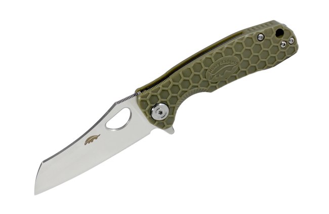 Нож Honey Badger Wharncleaver D2 M (HB1163) с зелёной рукоятью